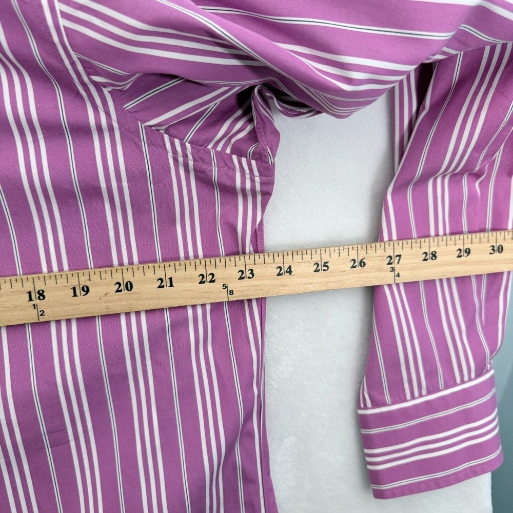 Ralph Lauren Purple Label Dress Shirt Mens L 16.5 Pink Stripe Business Casual - Picture 5 of 8